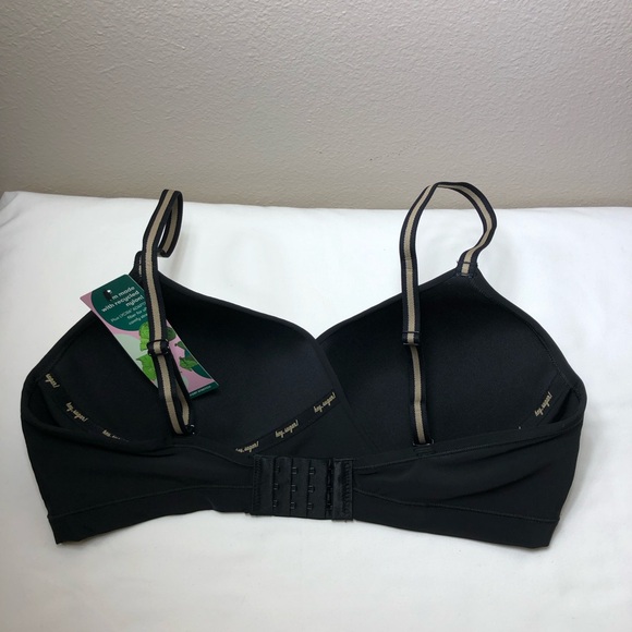 Kindly Yours Women's So Comfy Lightly Lined Micro Wire-Free Black Bra XL - Picture 7 of 13